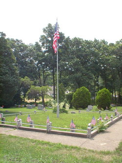 Chestnut Hill Cemetery headstone and grounds