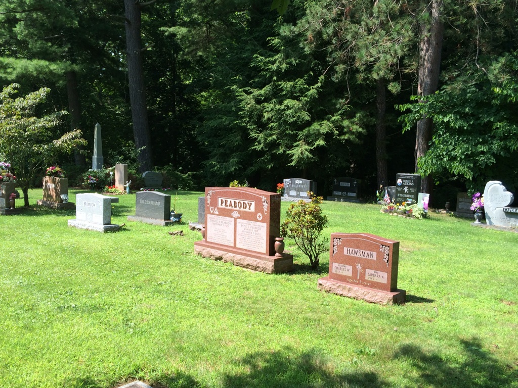 Chestnut Hill Memorial Park cemetery grounds and headstones