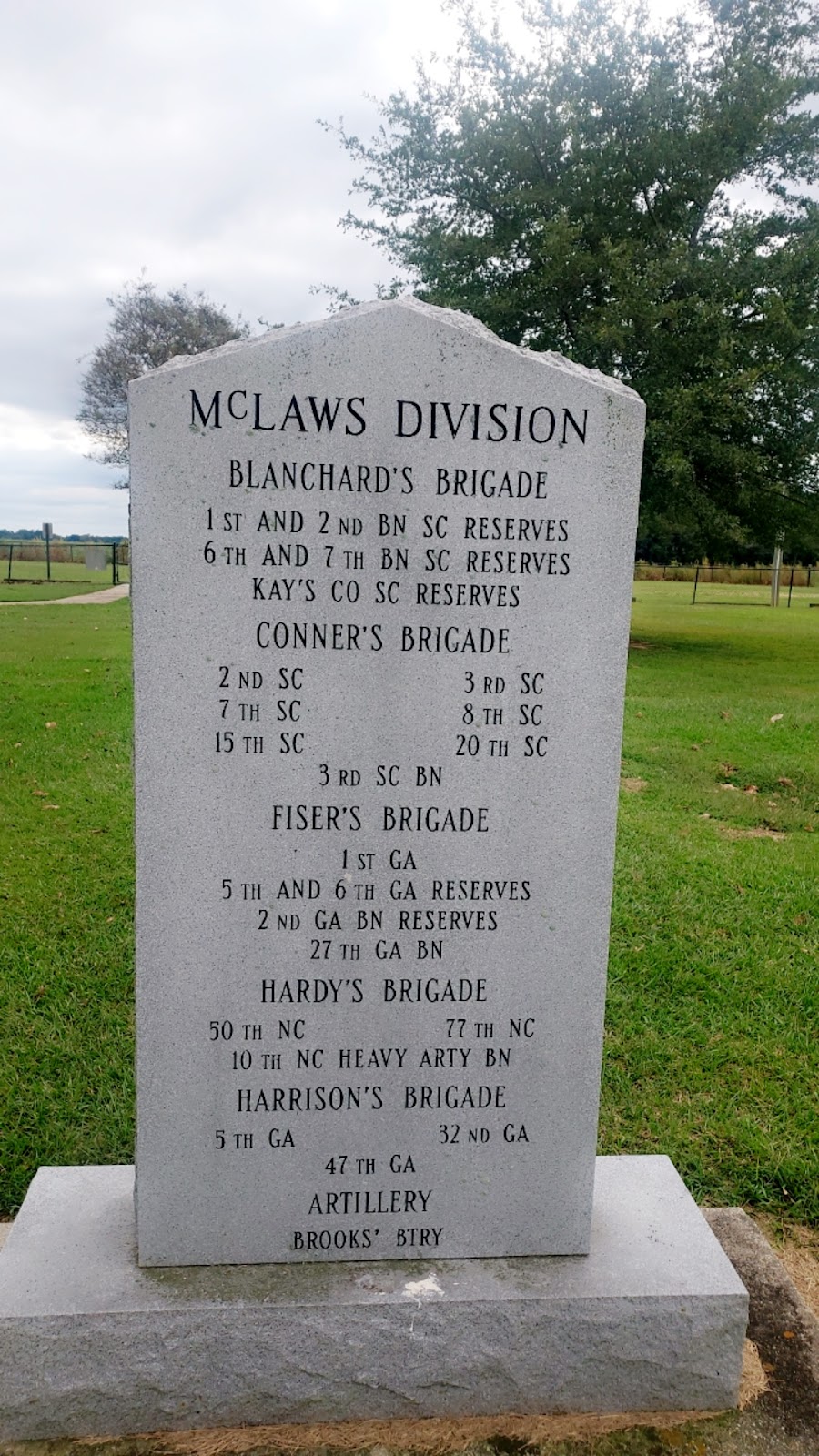 Chicora Cemetery headstone and grounds