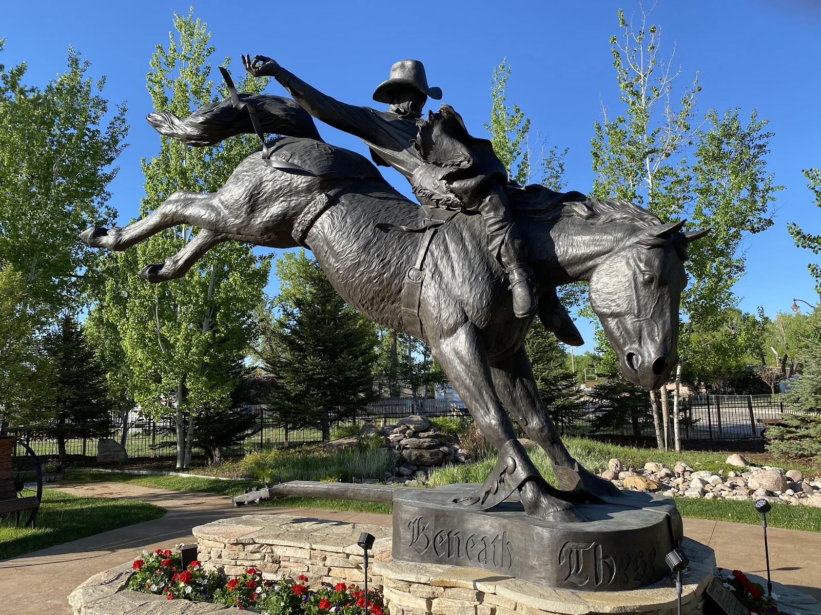 Chris LeDoux Park cemetery grounds and headstones