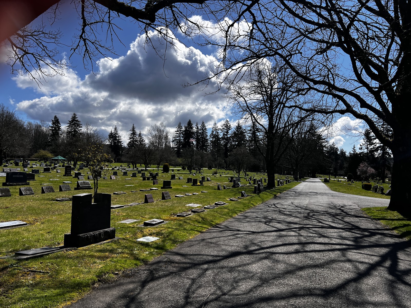 City of Bellingham: Bayview Cemetery headstone and grounds