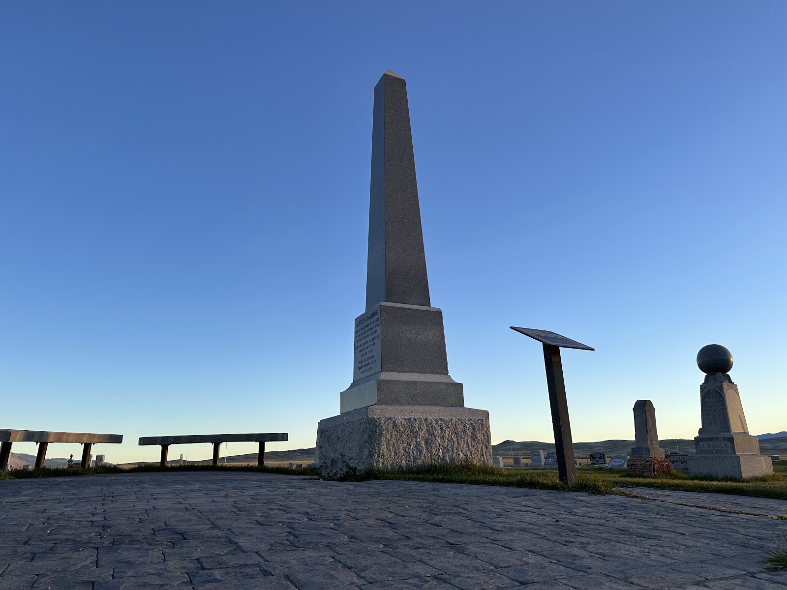 Clarkston City Cemetery headstone and grounds