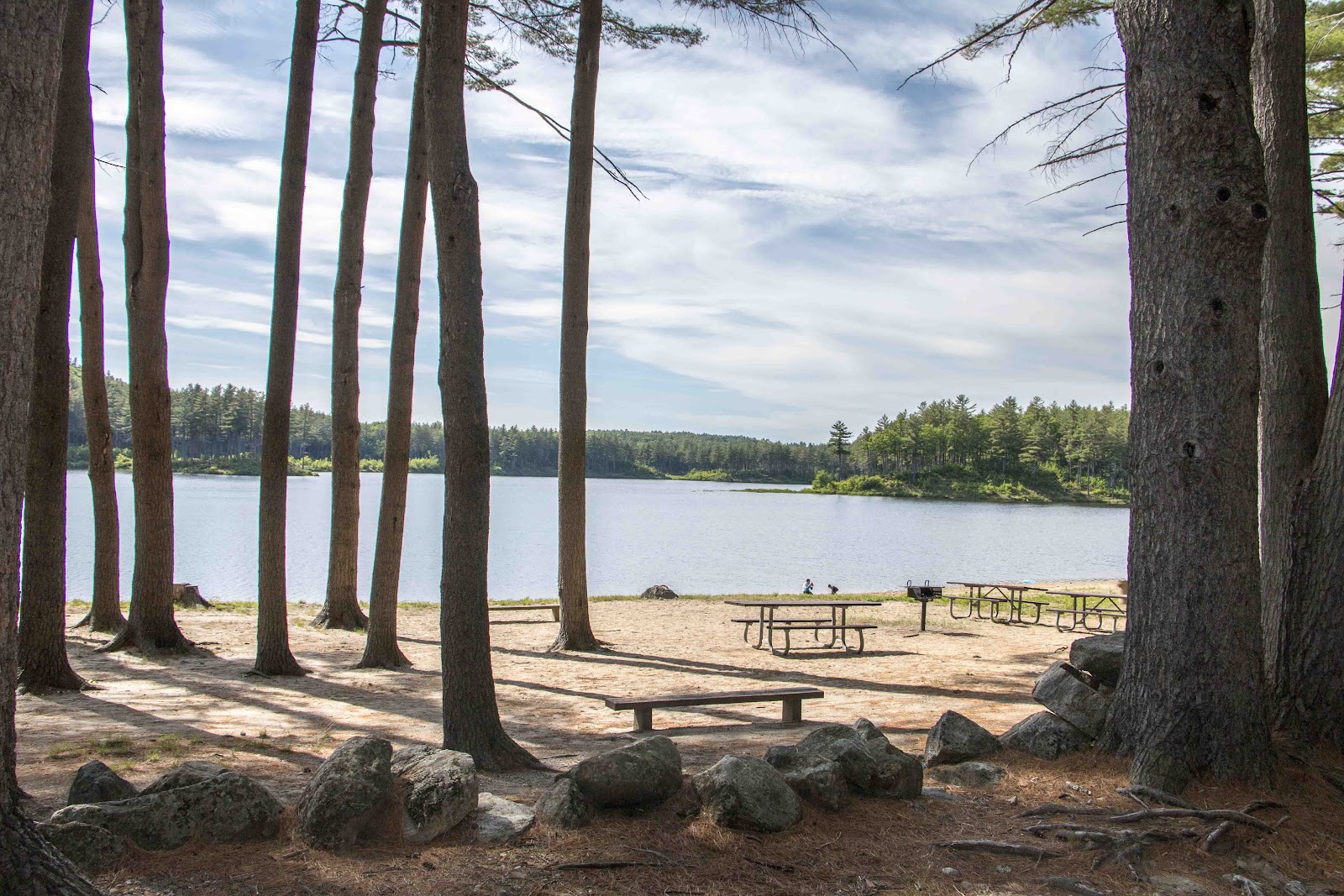 Clough State Park cemetery grounds and headstones