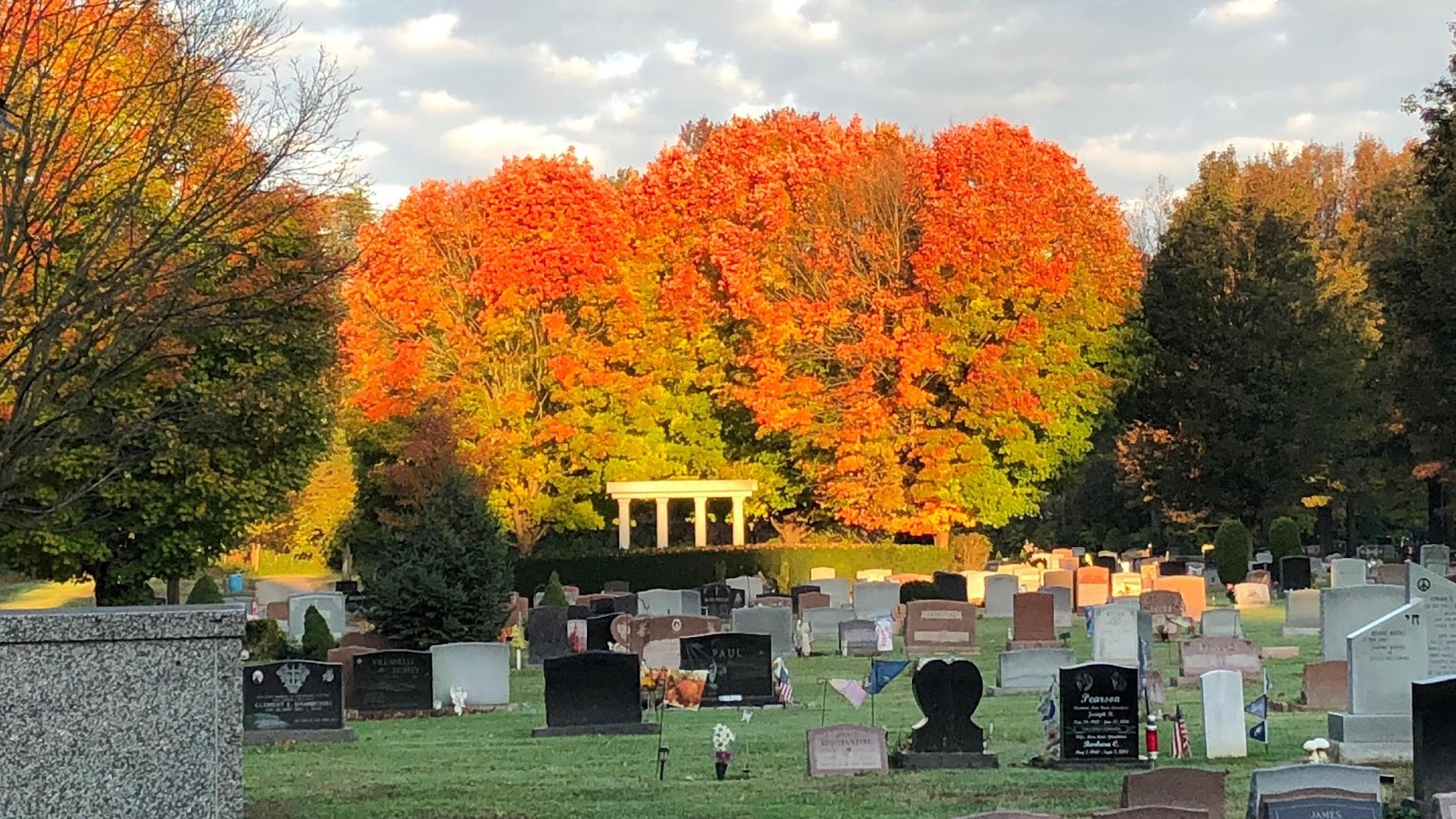 Colestown Cemetery headstone and grounds