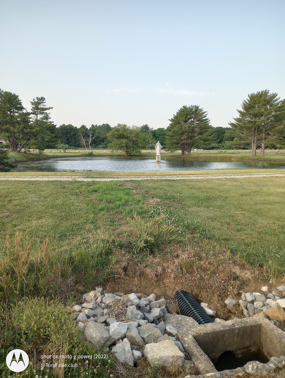 Crest Haven Memorial Park cemetery grounds and headstones