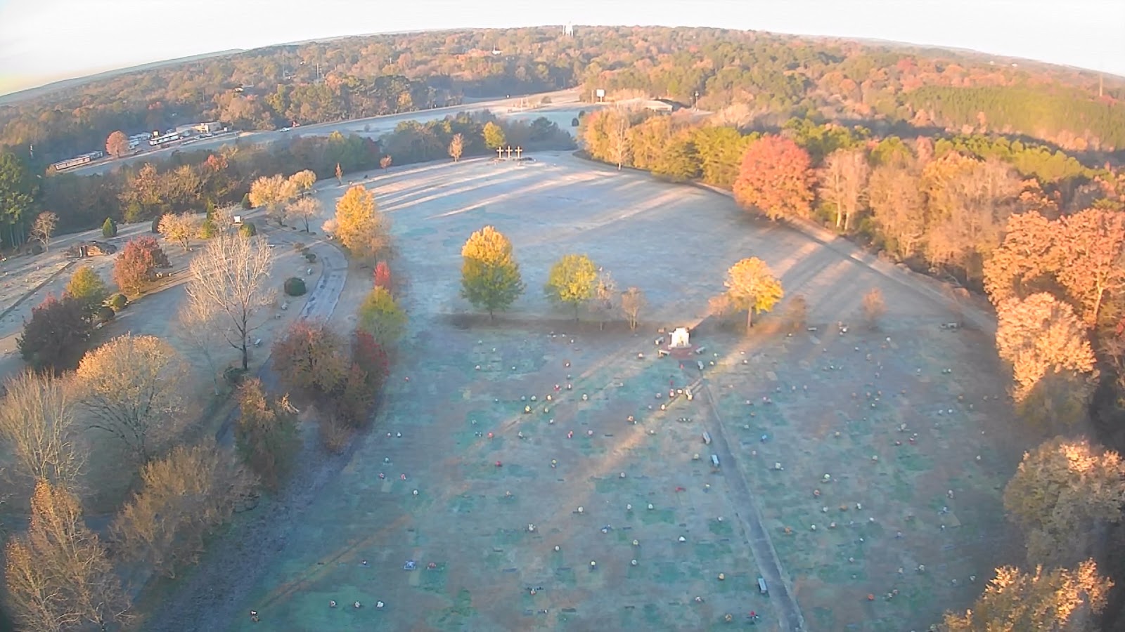 Crestview Memorial Gardens headstone and grounds