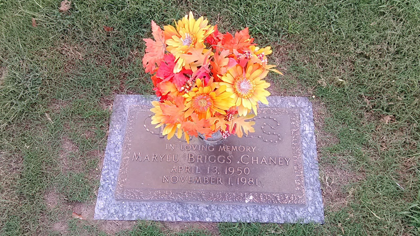 Crittenden Memorial Park cemetery grounds and headstones