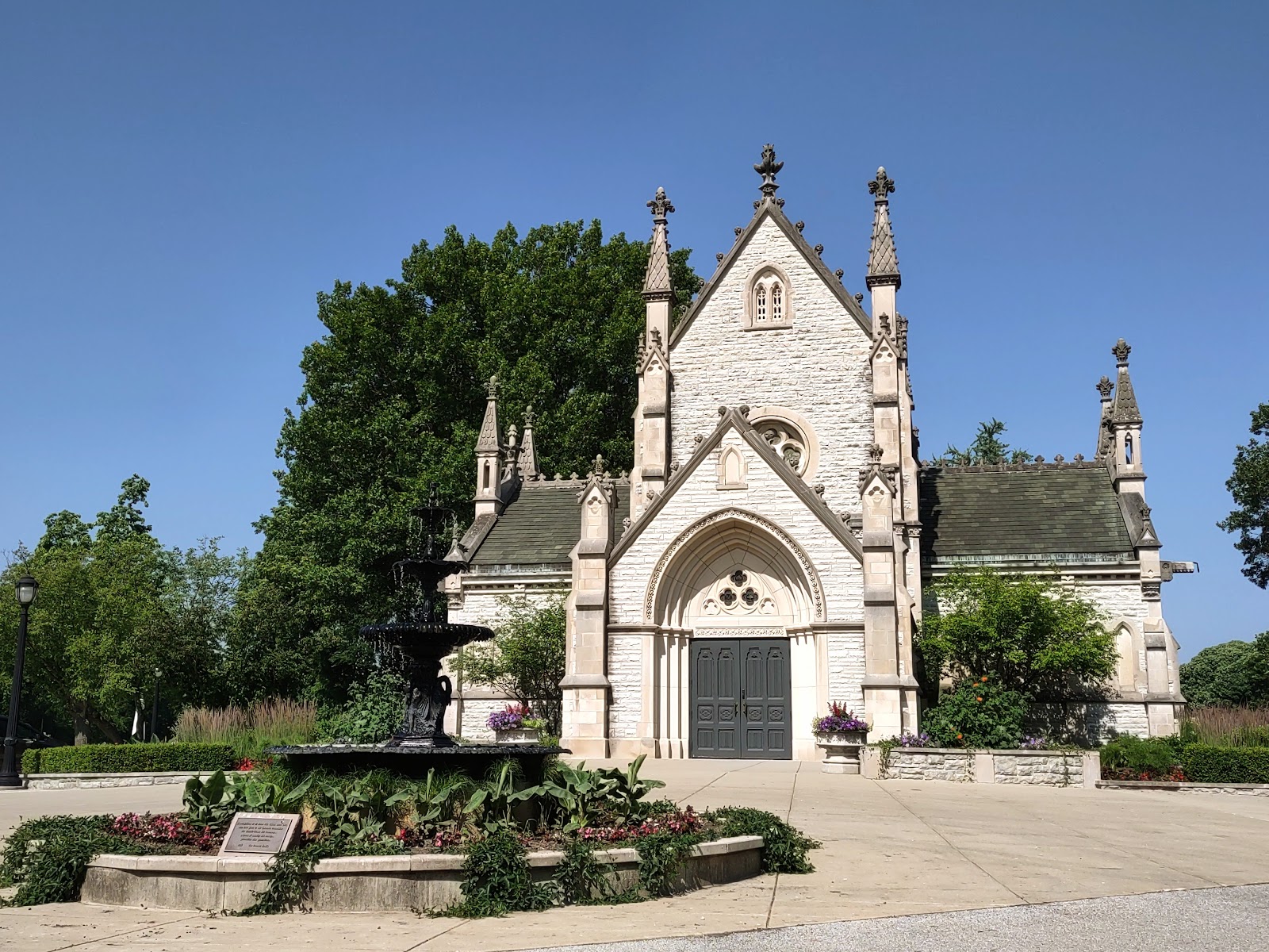 Crown Hill Funeral Home & Cemetery cemetery grounds and headstones