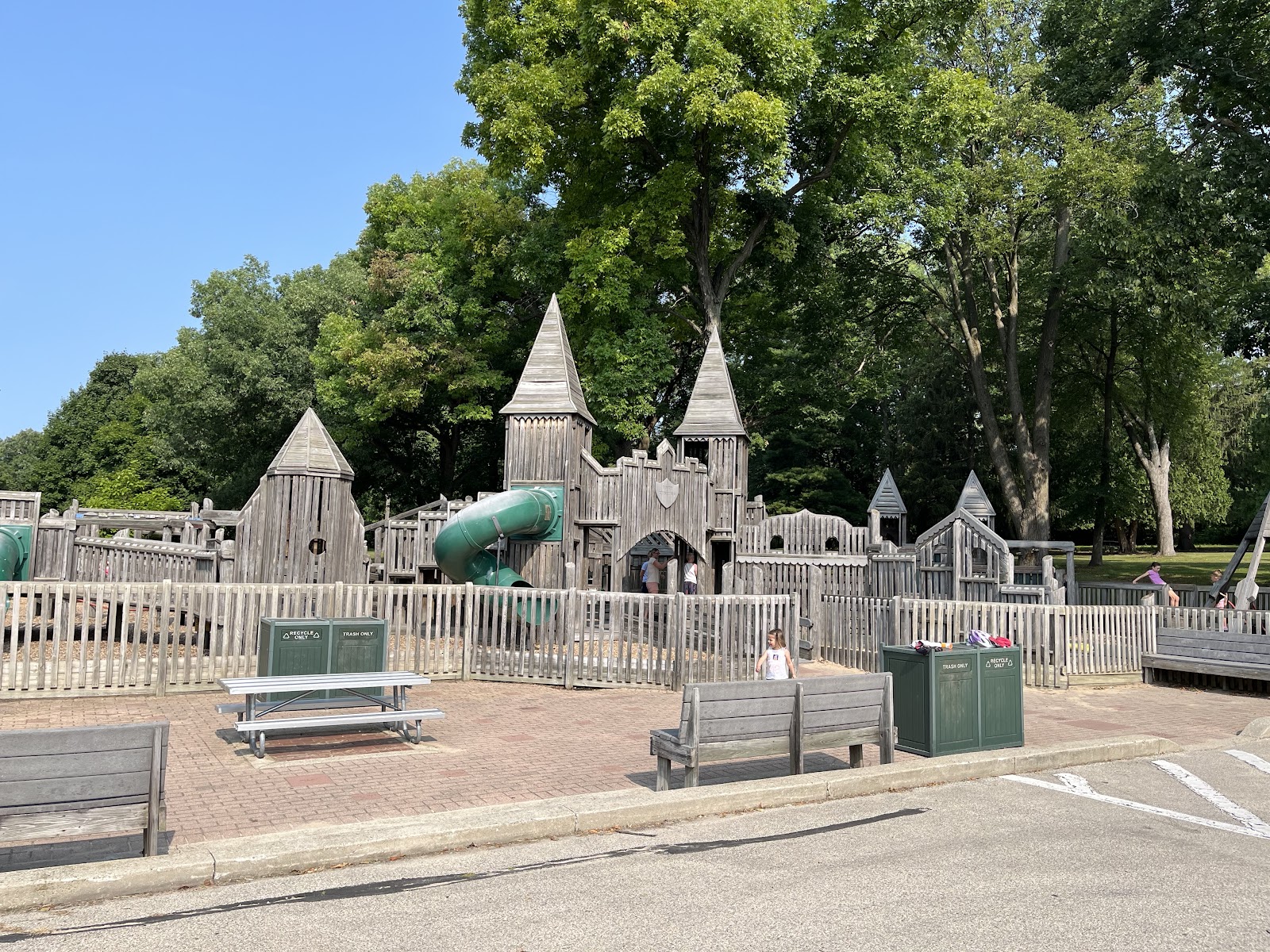 Cushing Memorial Park cemetery grounds and headstones