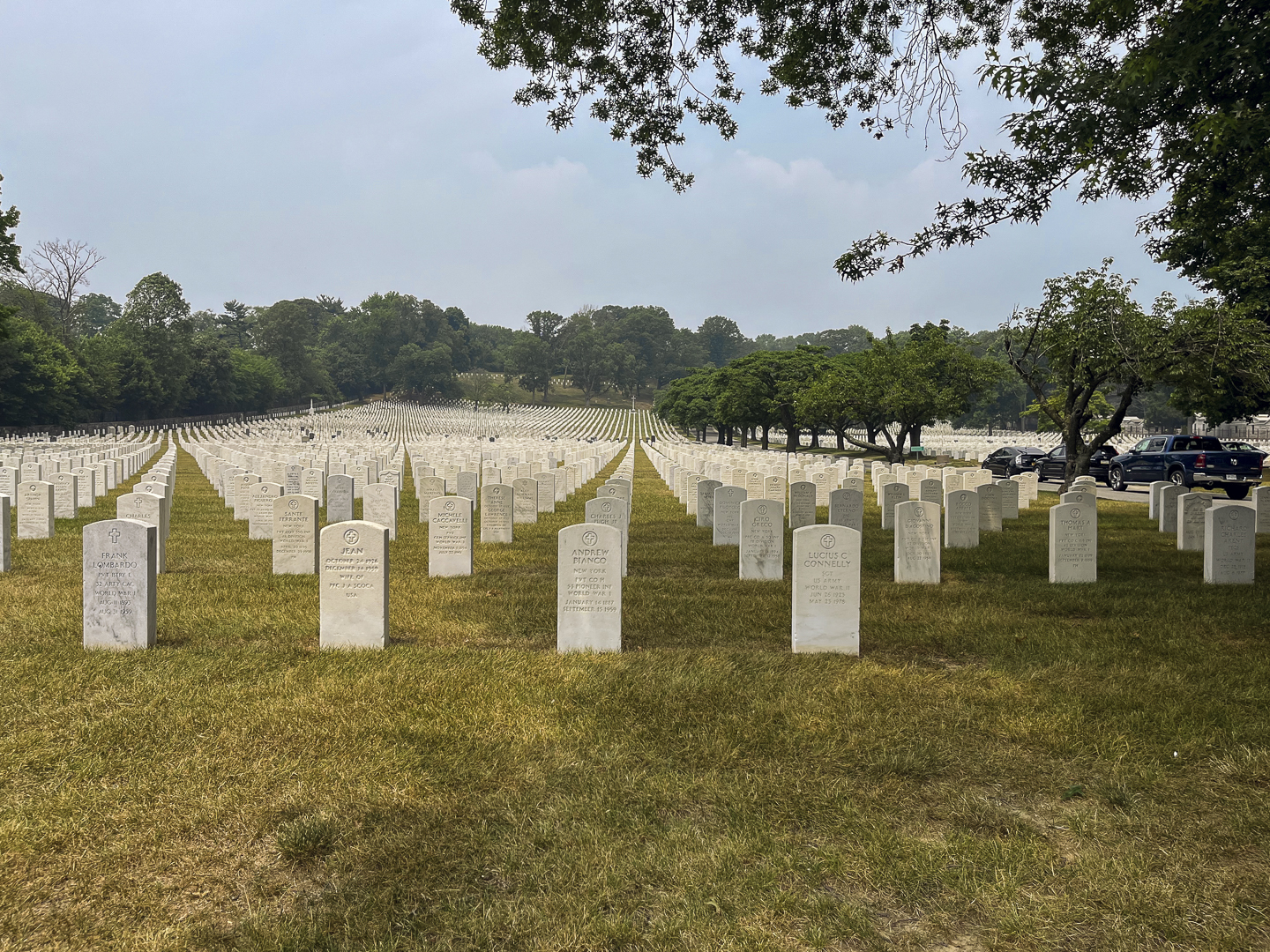 Cypress Hills National Cemetery cemetery grounds and headstones