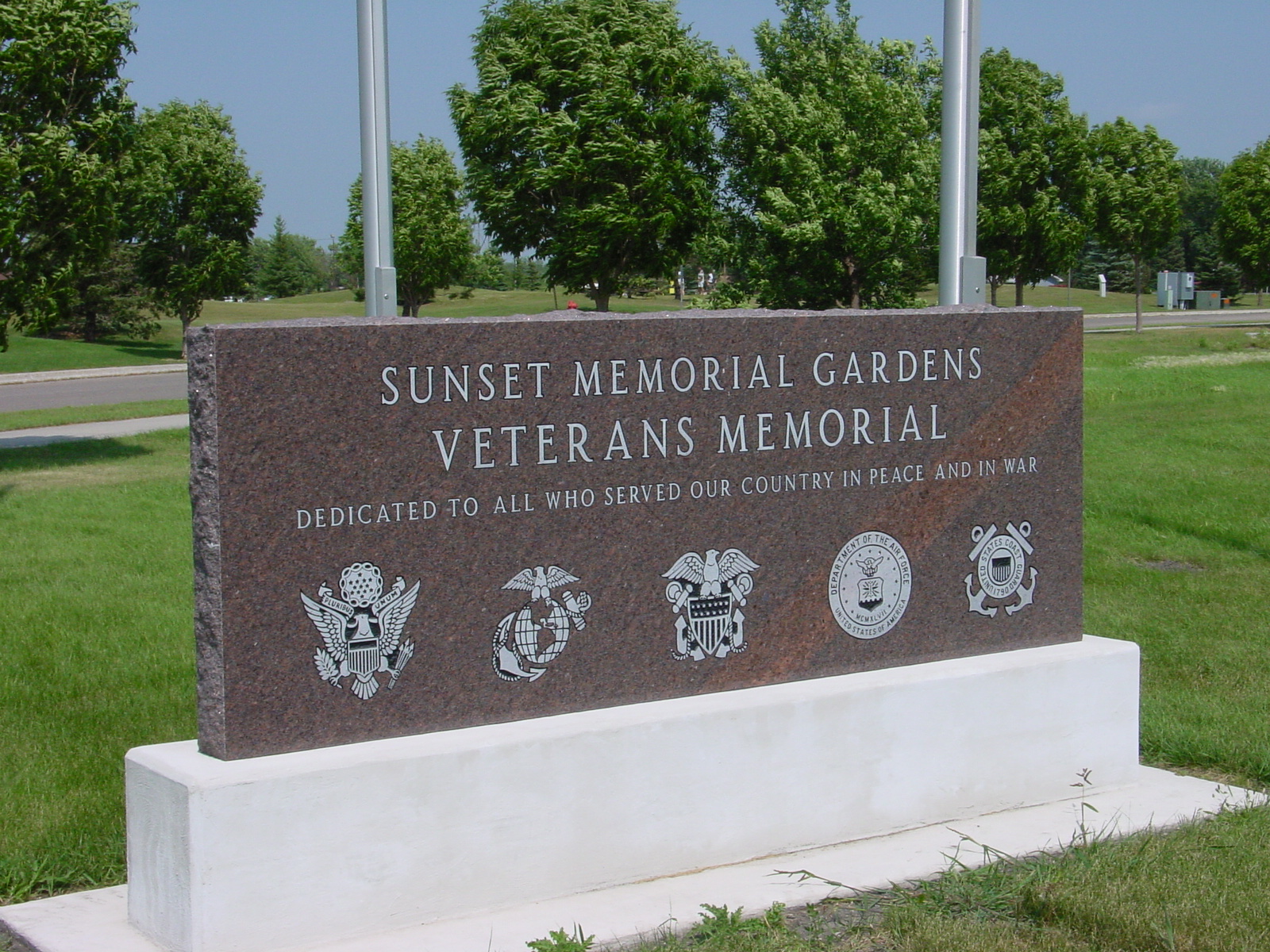 Dakota Monument Company cemetery grounds and headstones