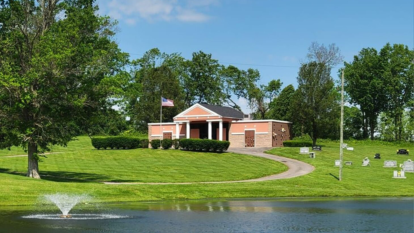 Danville Memorial Gardens & Mausoleum cemetery grounds and headstones