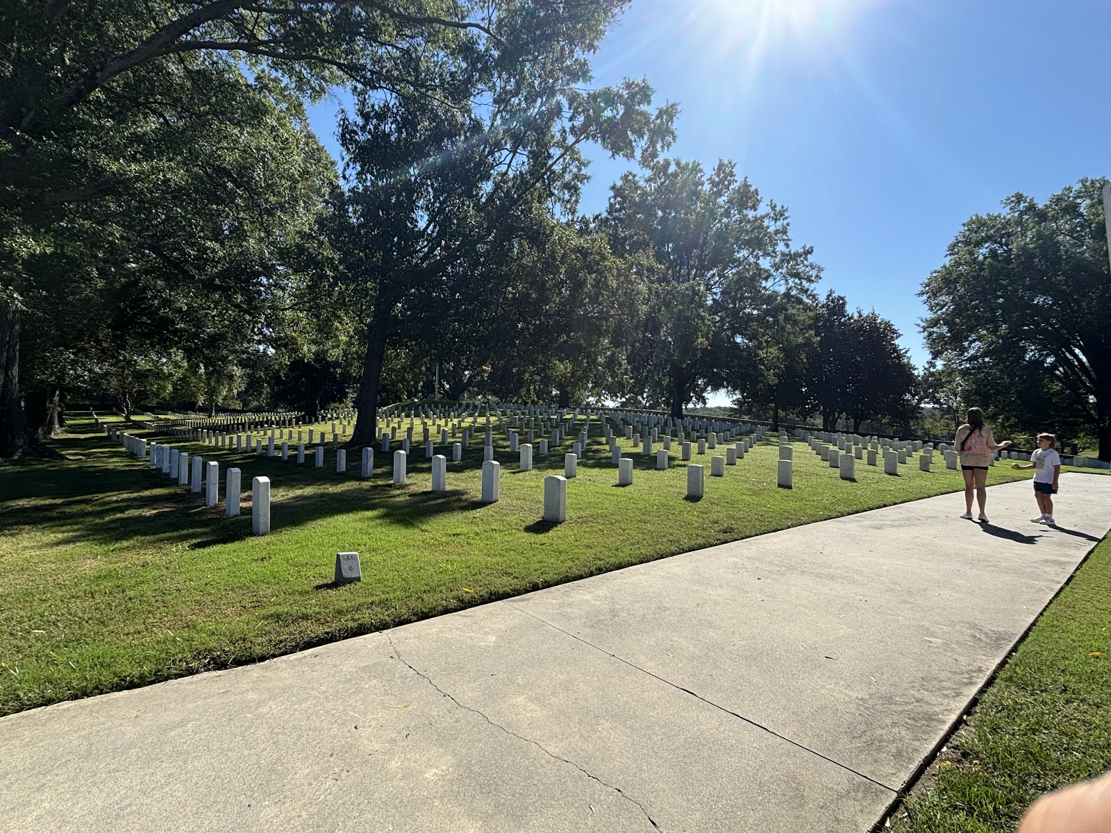 Danville National Cemetery headstone and grounds