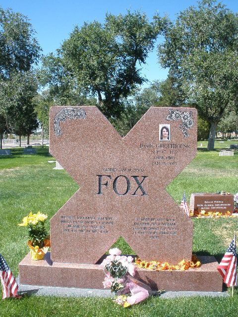 Delta City Cemetery headstone and grounds