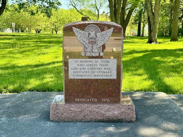 Denmark, WI Memorial Park grounds