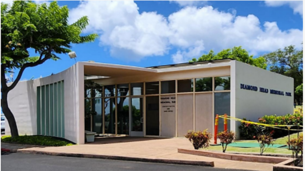 Diamond Head Memorial Park cemetery grounds and headstones