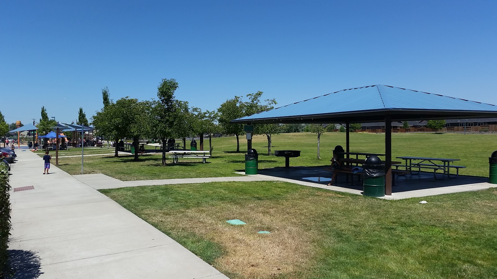 Don Jones Memorial Park cemetery grounds and headstones
