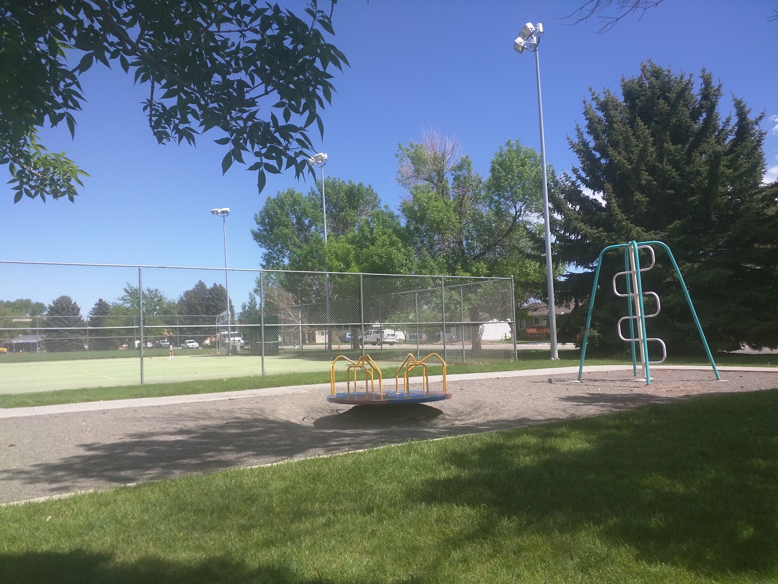 Dorse Miller Park cemetery grounds and headstones
