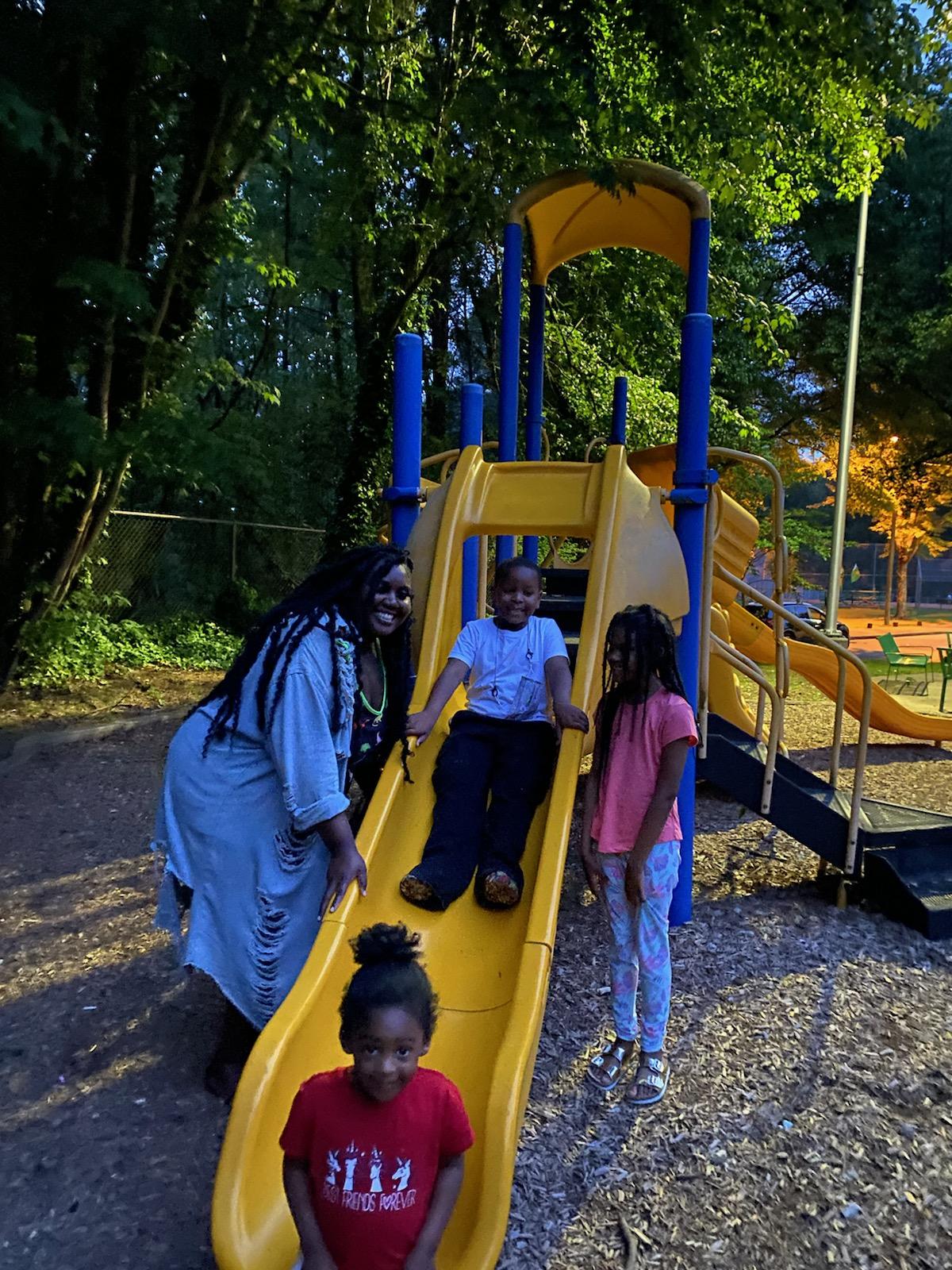 Dr. Mary Shy Scott Memorial Park cemetery grounds and headstones