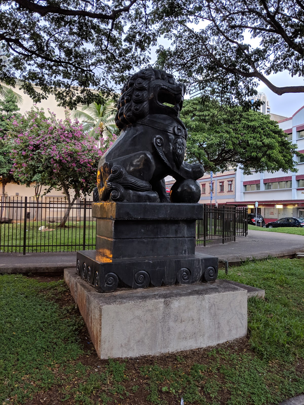 Dr. Sun Yat-sen Memorial Park cemetery grounds and headstones