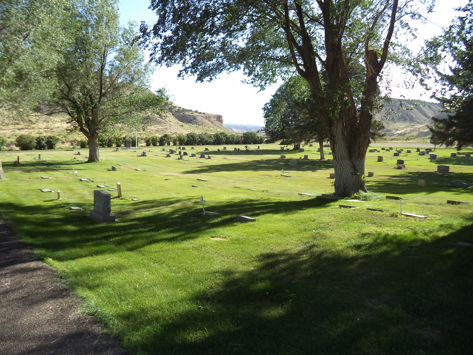 Duchesne City Cemetery headstone and grounds