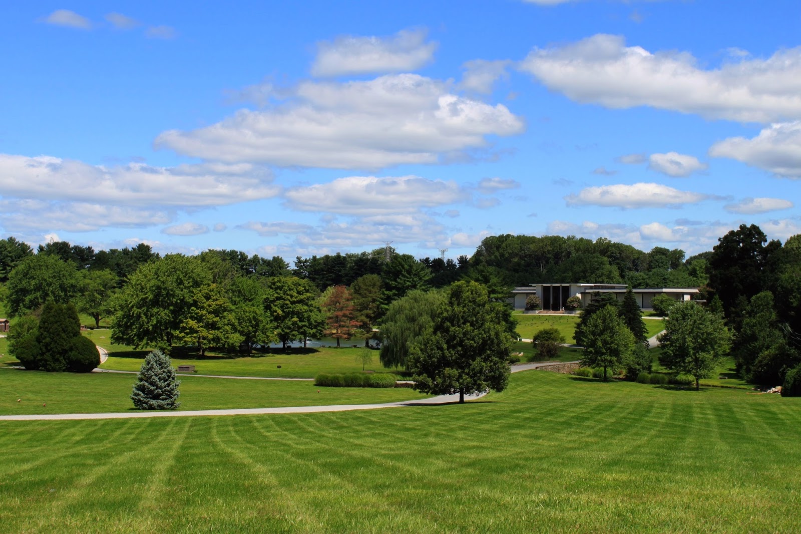 Dulaney Valley Memorial Gardens cemetery grounds and headstones