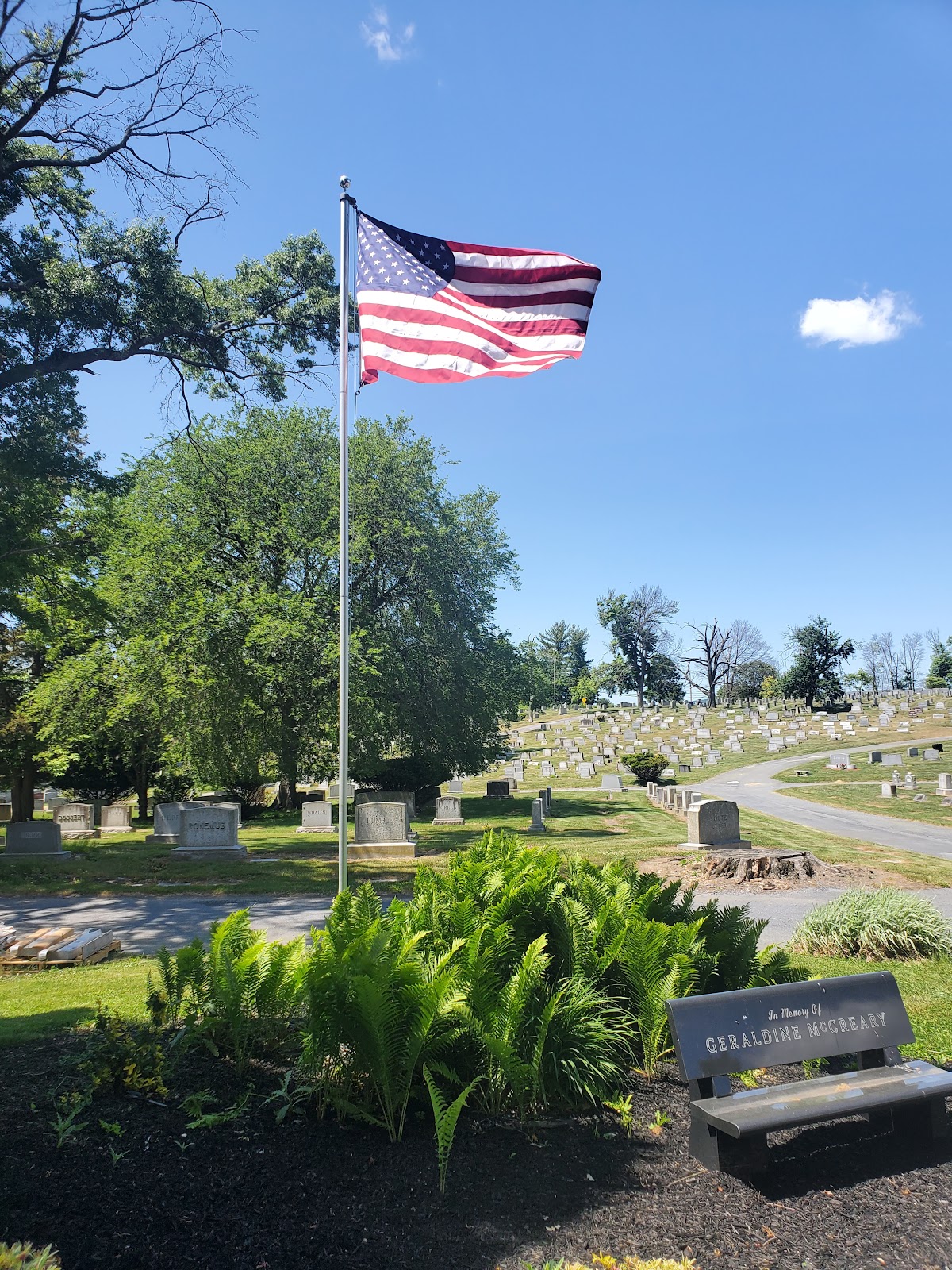 East Harrisburg Cemetery cemetery grounds and headstones