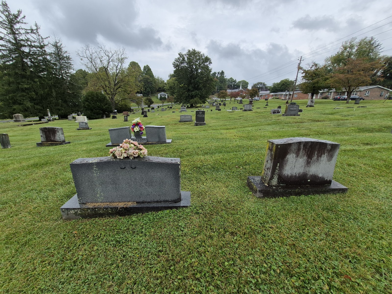 East Hill Cemetery cemetery grounds and headstones