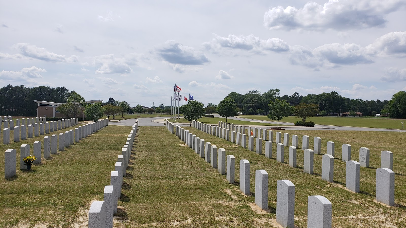 Eastern Carolina State Veterans Cemetery headstone and grounds