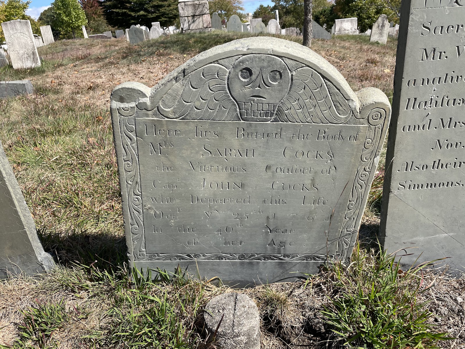 Eastern Cemetery cemetery grounds and headstones