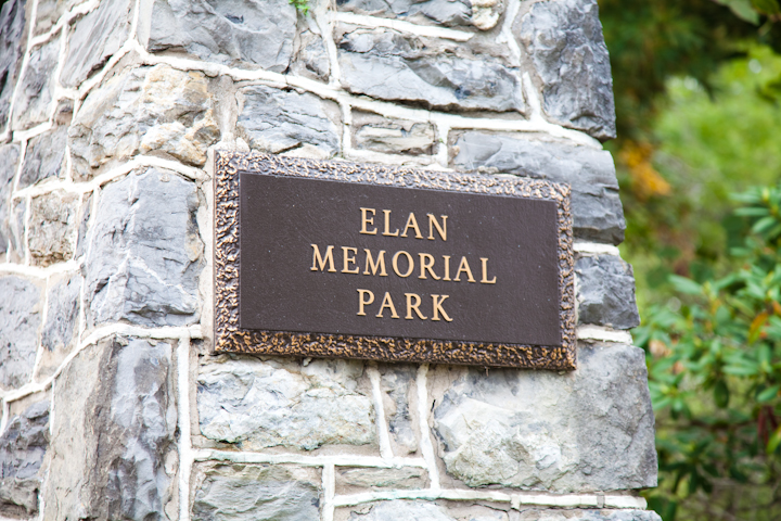 Elan Memorial Park headstone and grounds