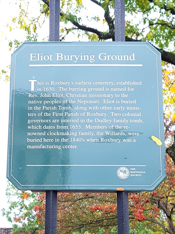 Eliot Burying Ground grounds