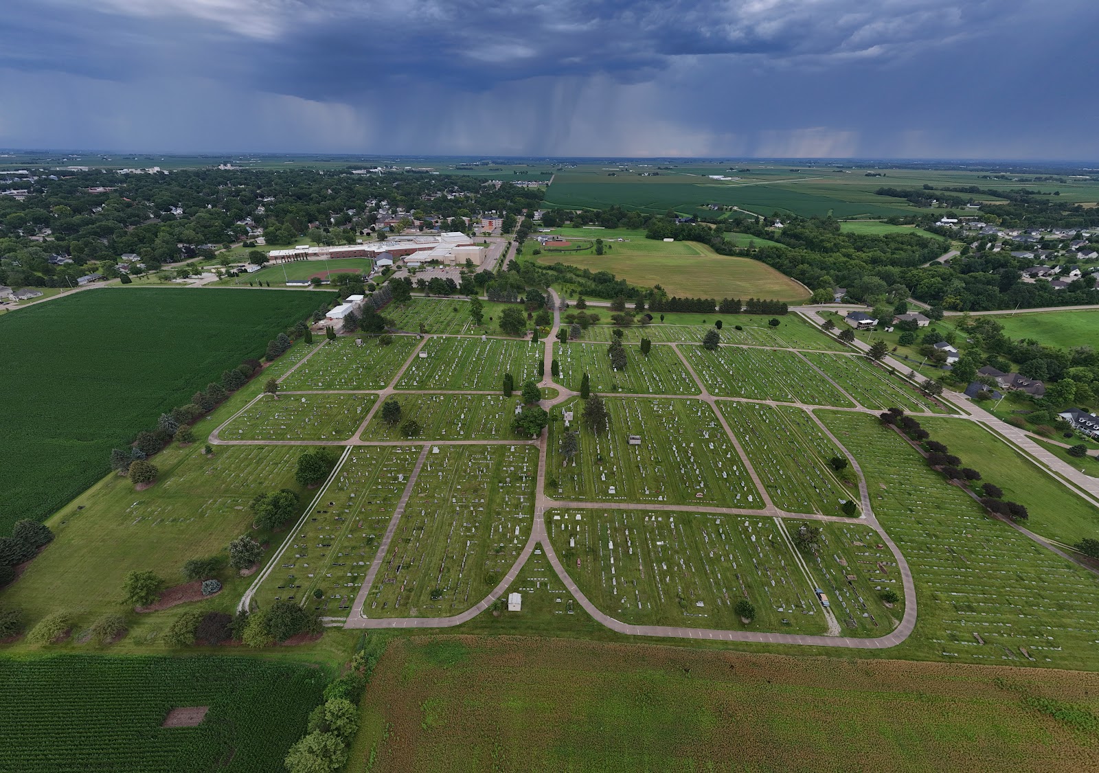 Elm Grove Cemetery cemetery grounds and headstones