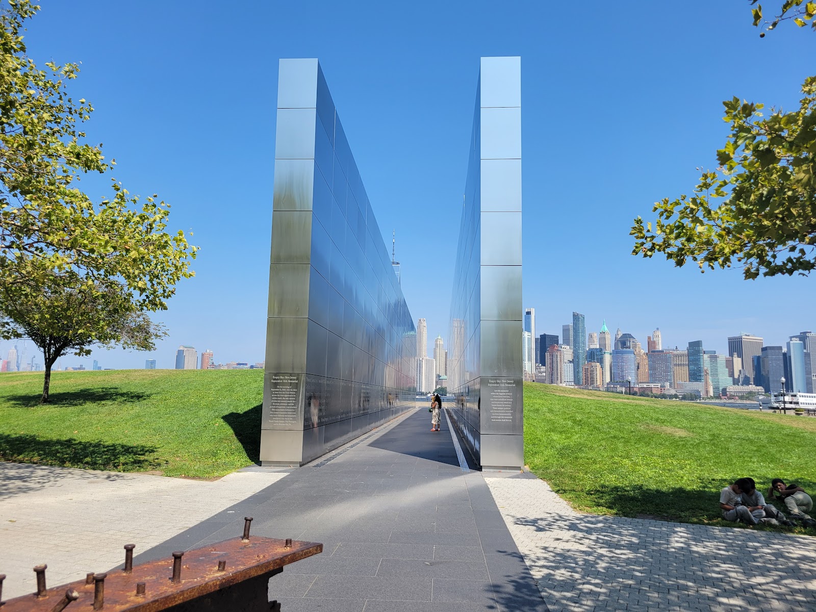 Empty Sky Memorial cemetery grounds and headstones