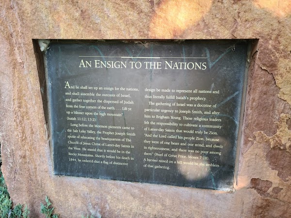 Ensign Peak Memorial Garden grounds
