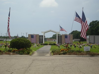 Evangeline Memorial Gardens Cemetery grounds
