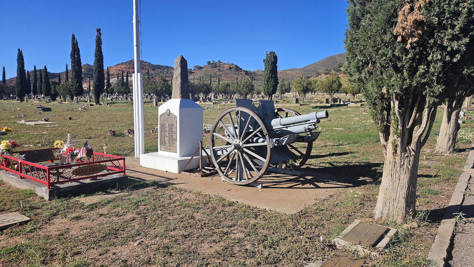 Evergreen Cemetery cemetery grounds and headstones