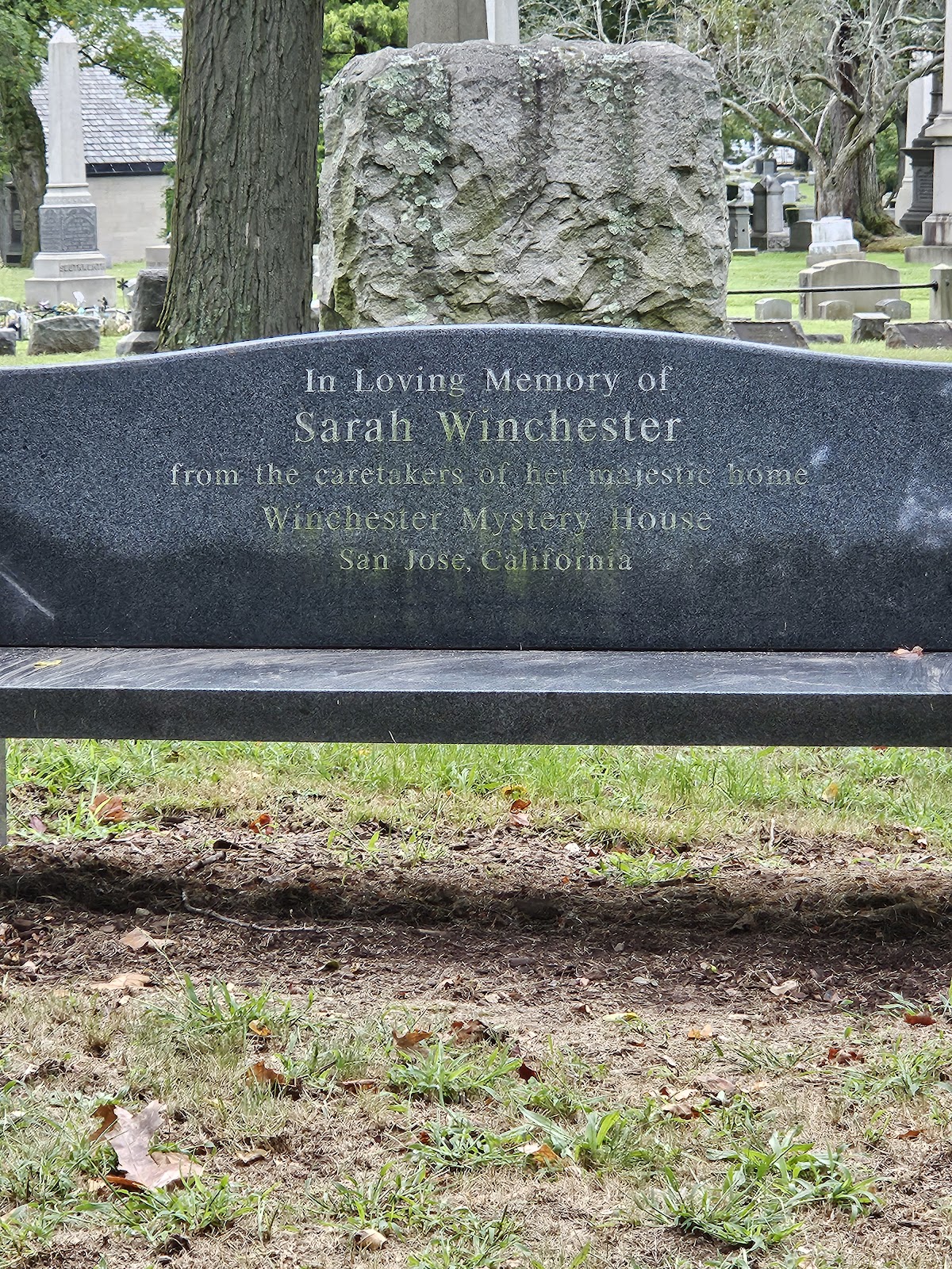 Evergreen Cemetery cemetery grounds and headstones