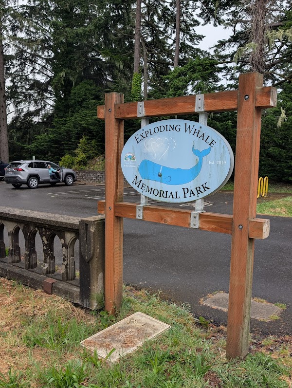 Exploding Whale Memorial Park grounds