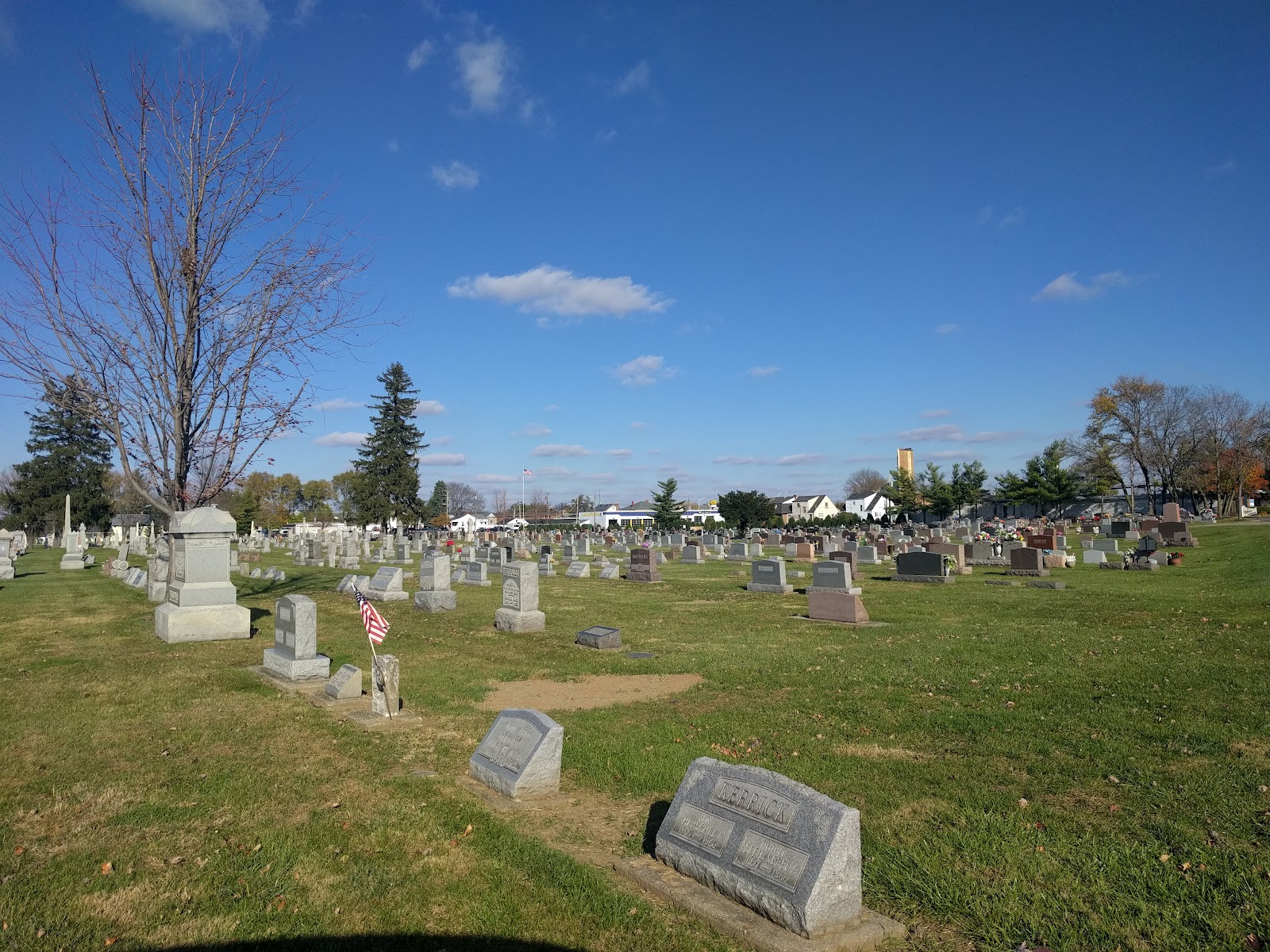 Fairfield Cemetery cemetery grounds and headstones