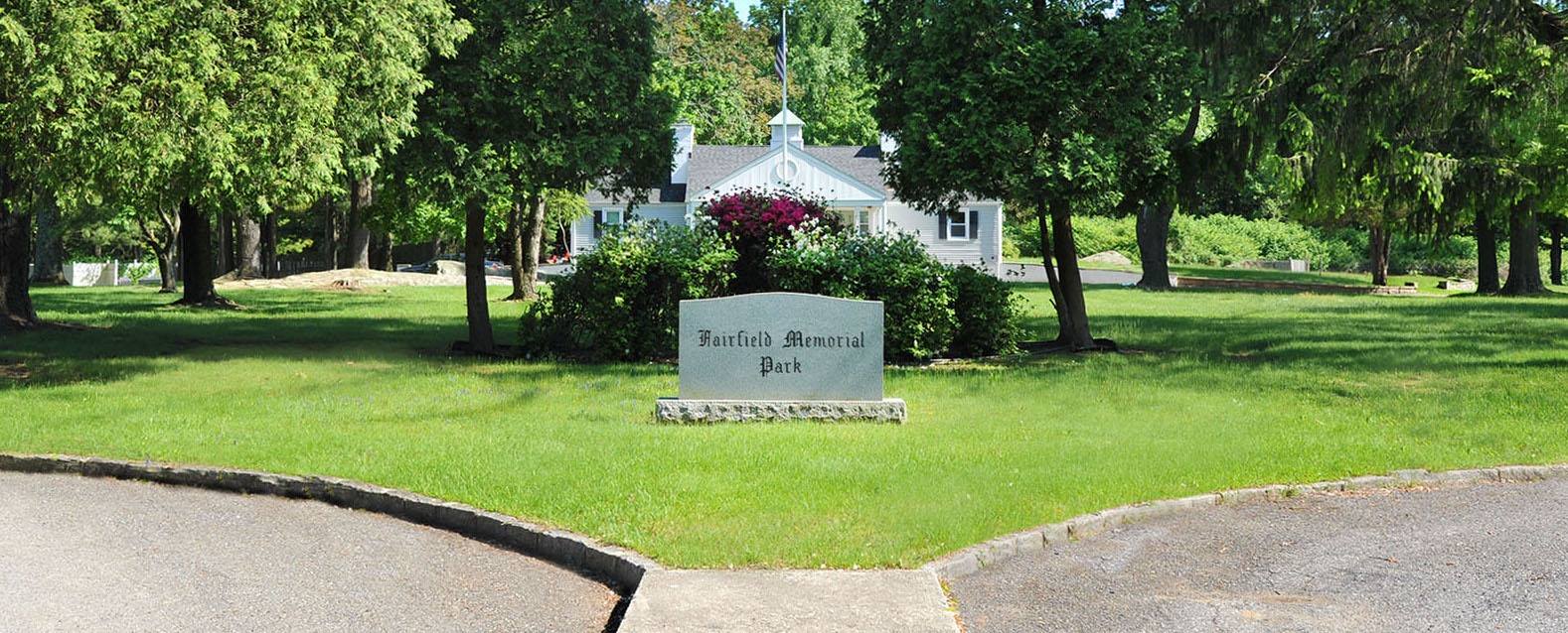 Fairfield Memorial Park cemetery grounds and headstones
