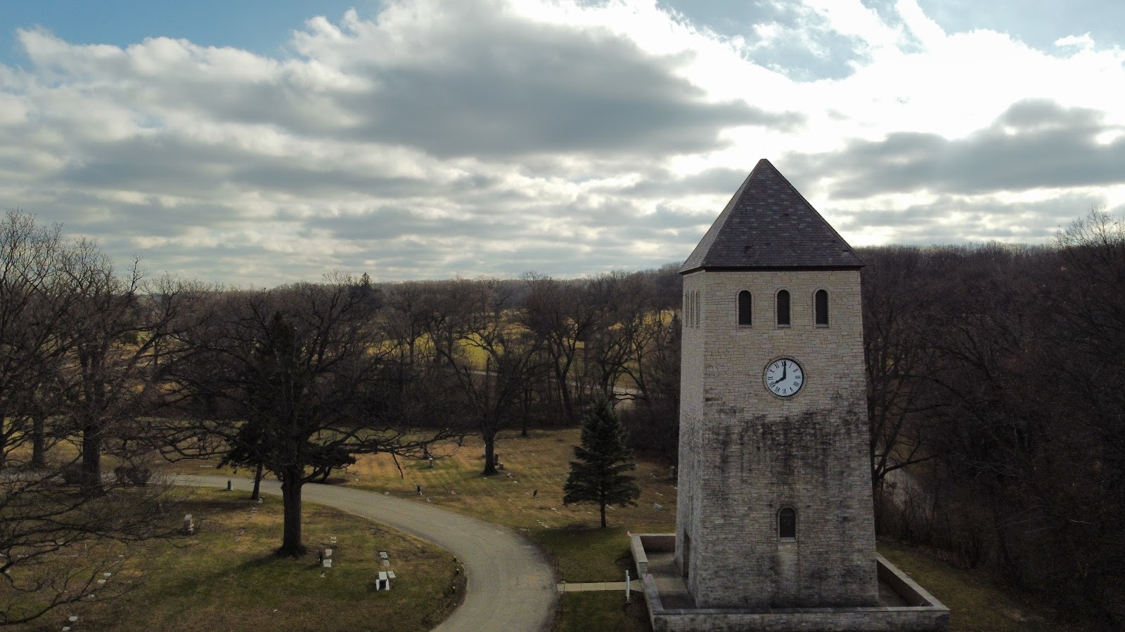 Fairmount Willow Hills Memorial Park cemetery grounds and headstones