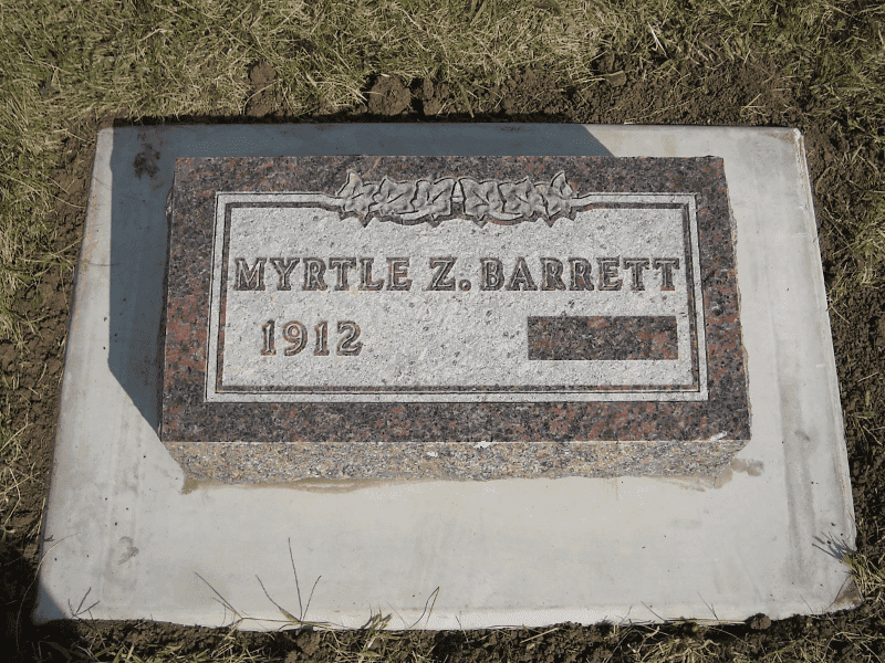 Family Memorials By Gibson cemetery grounds and headstones