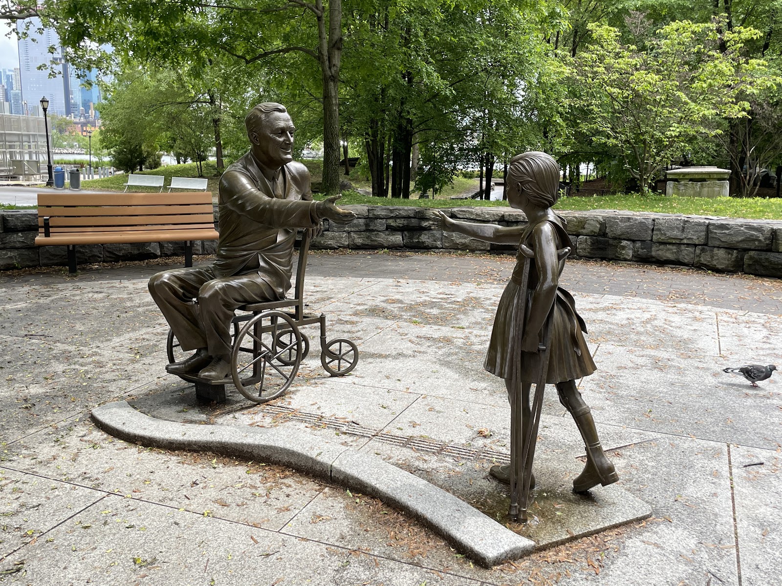 FDR Hope Memorial cemetery grounds and headstones