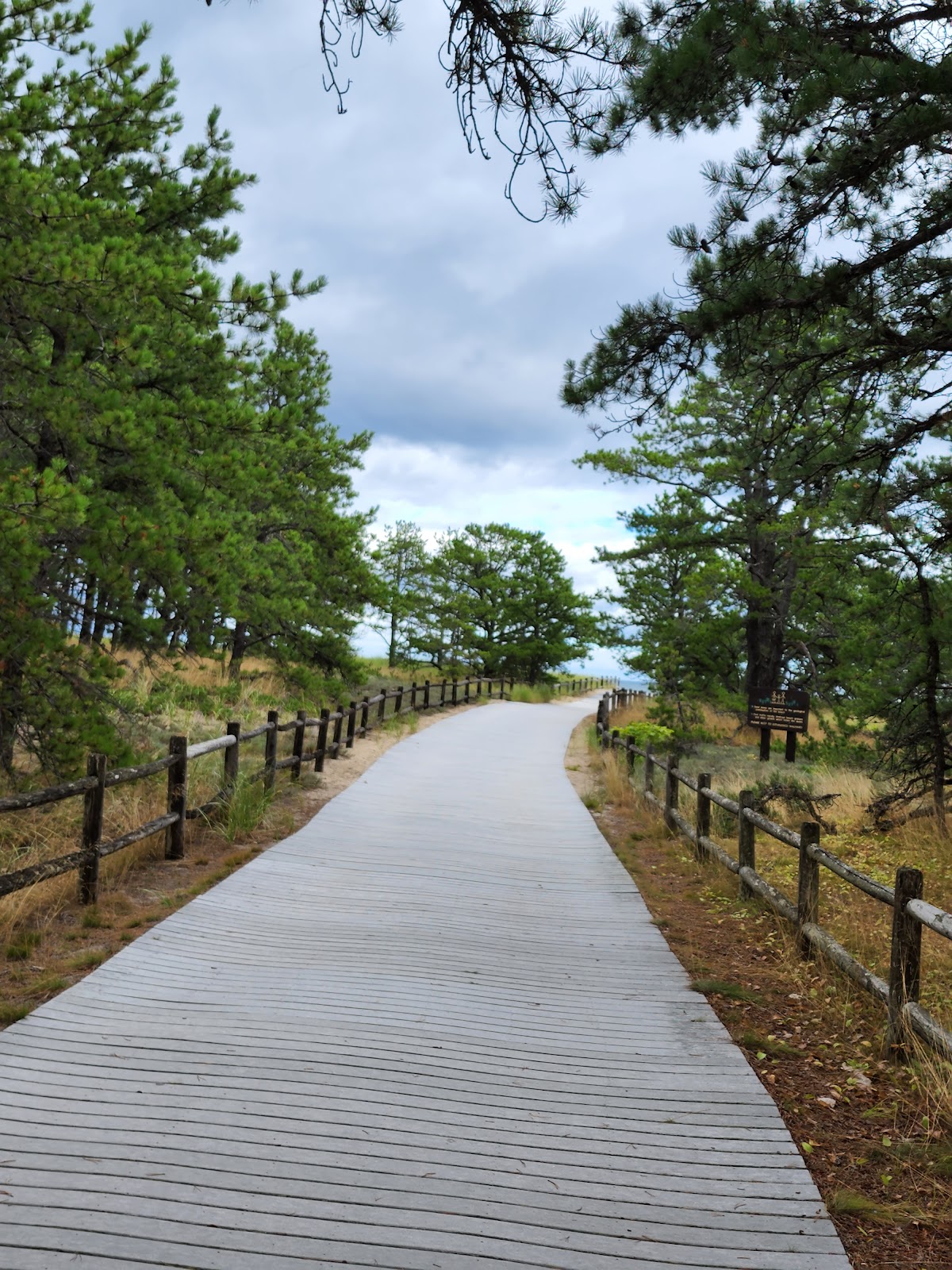 Ferry Beach State Park cemetery grounds and headstones