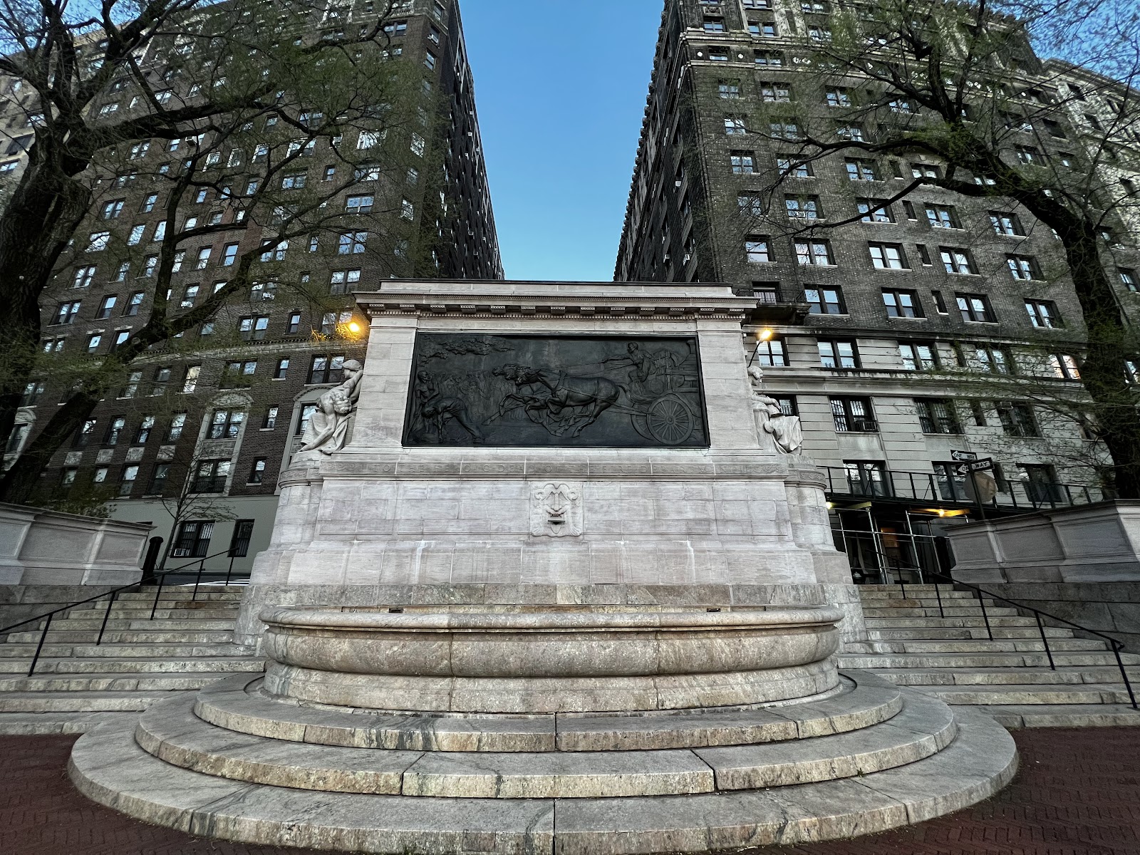 Firemen's Memorial headstone and grounds