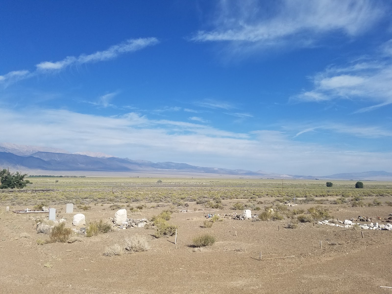 Fish Lake headstone and grounds