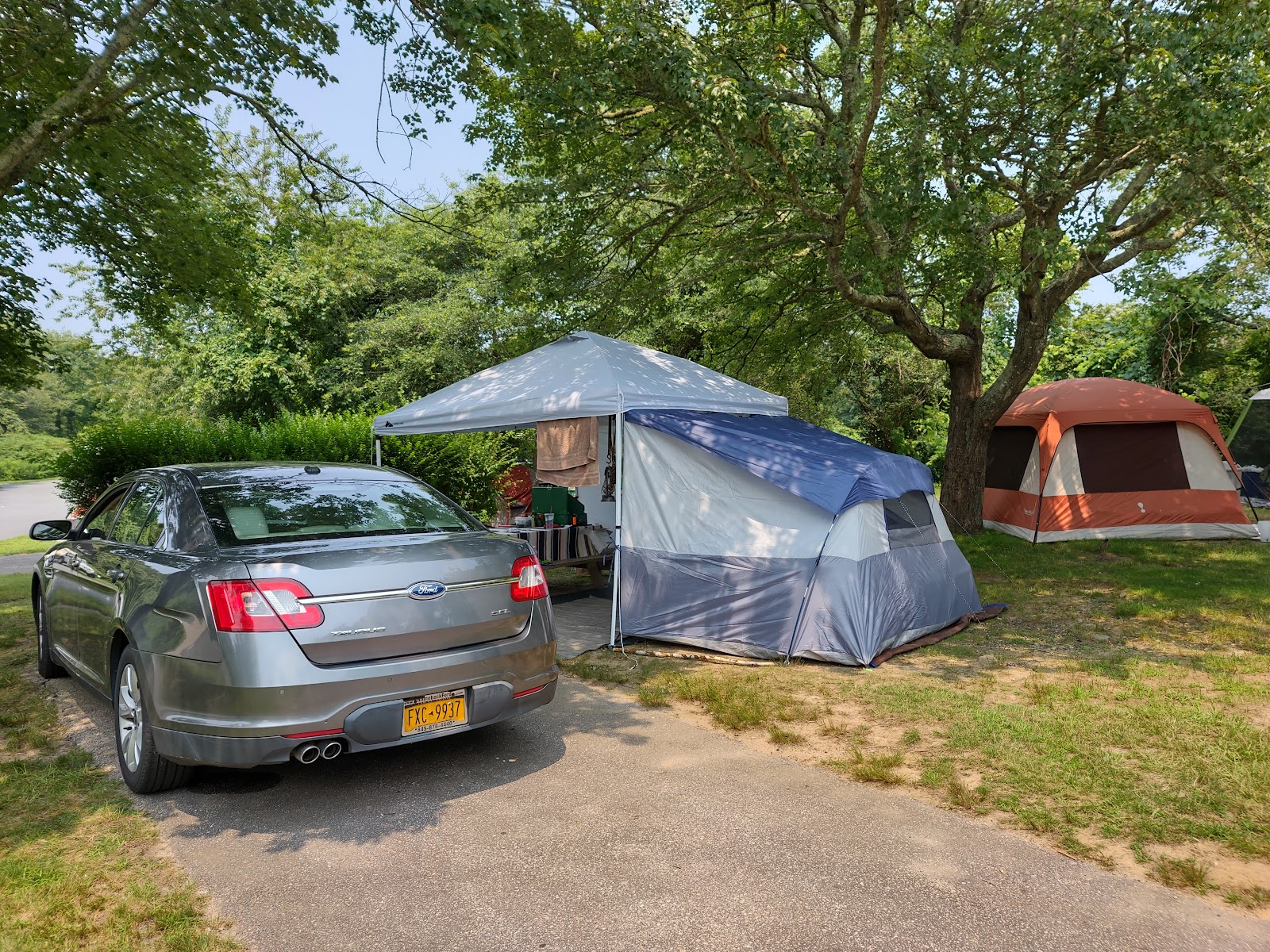 Fishermen's Memorial State Park and Campground cemetery grounds and headstones