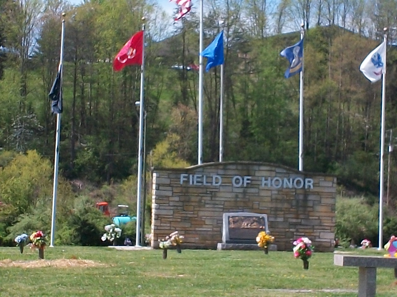 Floral Hills Garden of Memories cemetery grounds and headstones