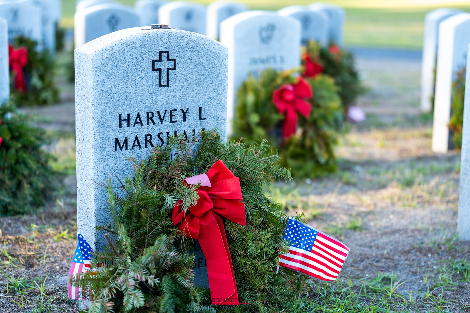Florida National Cemetery Ceremonial Assembly Area cemetery grounds and headstones